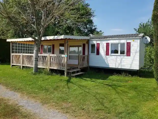 Mobil home avec climatisation camping Pyrénées Béarnaises